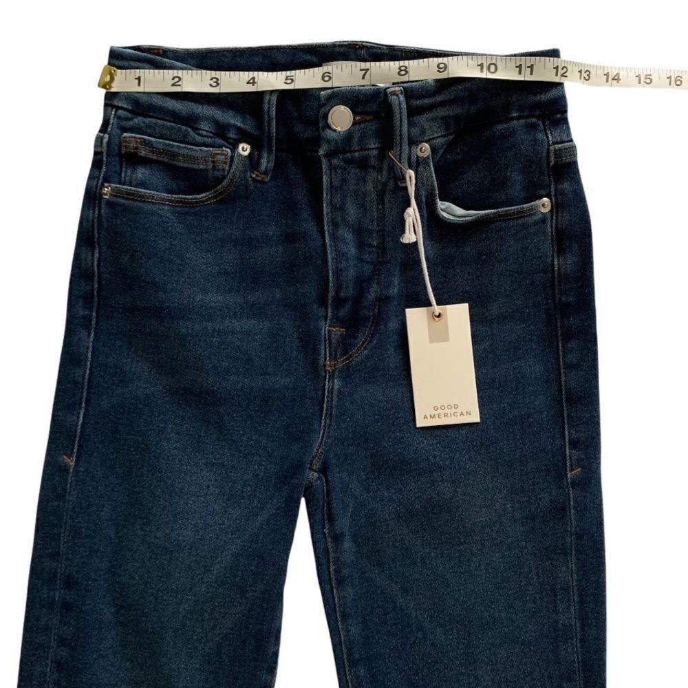 GOOD AMERICAN Good Waist Skinny Crop Jeans! - Picture 5 of 8